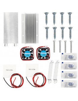 12V Thermoelectric Peltier Semiconductor Refrigeration Water Cooling System Fan Kits